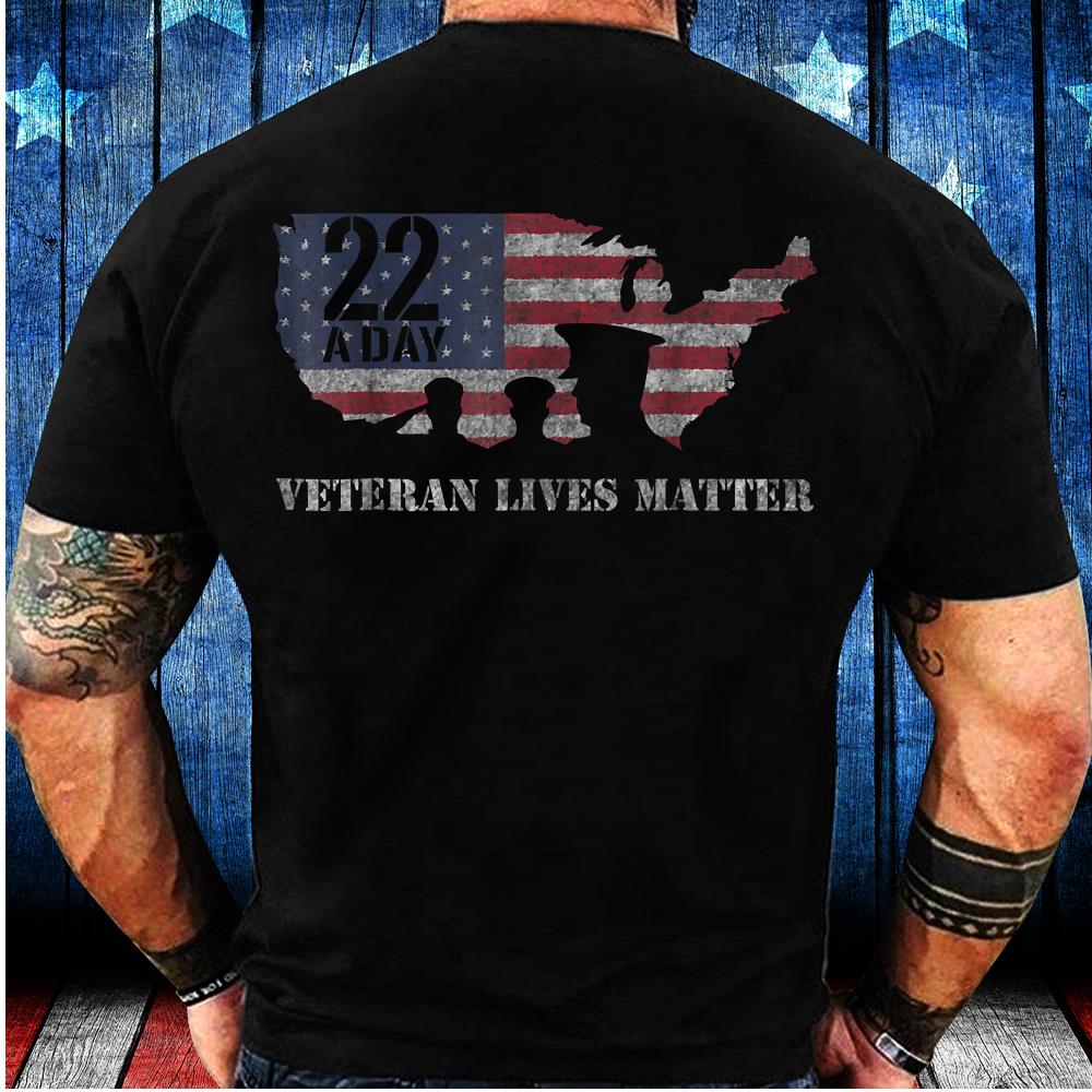 22 A Day Veteran Lives Matter Suicide Awareness T-Shirt