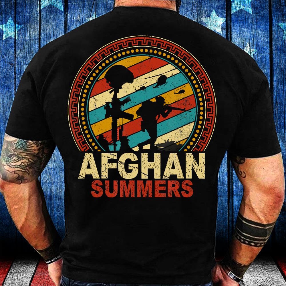 Afghan Summers Veteran Vintage Afghanistan Veterans Gifts T-Shirt Afghan Summers Veteran Vintage Afghanistan Veterans Gifts T-Shirt