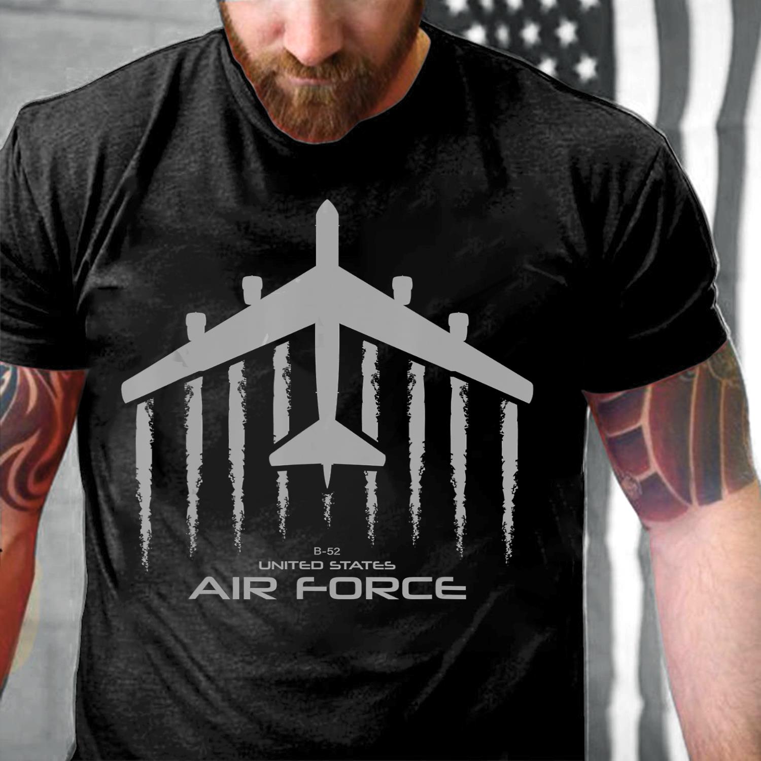 Air force B-52 Bomber Shirt American Flag Veteran T-Shirt Air force B-52 Bomber Shirt American Flag Veteran T-Shirt