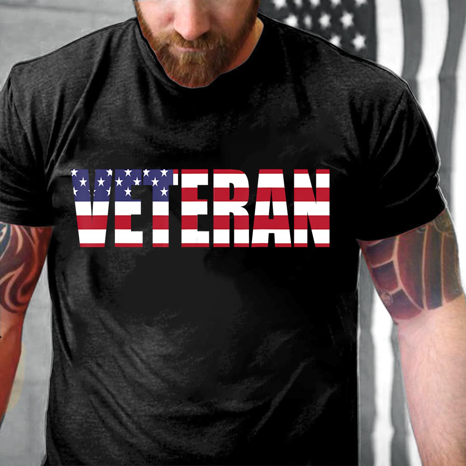 American Flag Military Veteran Of Vietnam Afghanistan Iraq T-Shirt American Flag Military Veteran Of Vietnam Afghanistan Iraq T-Shirt