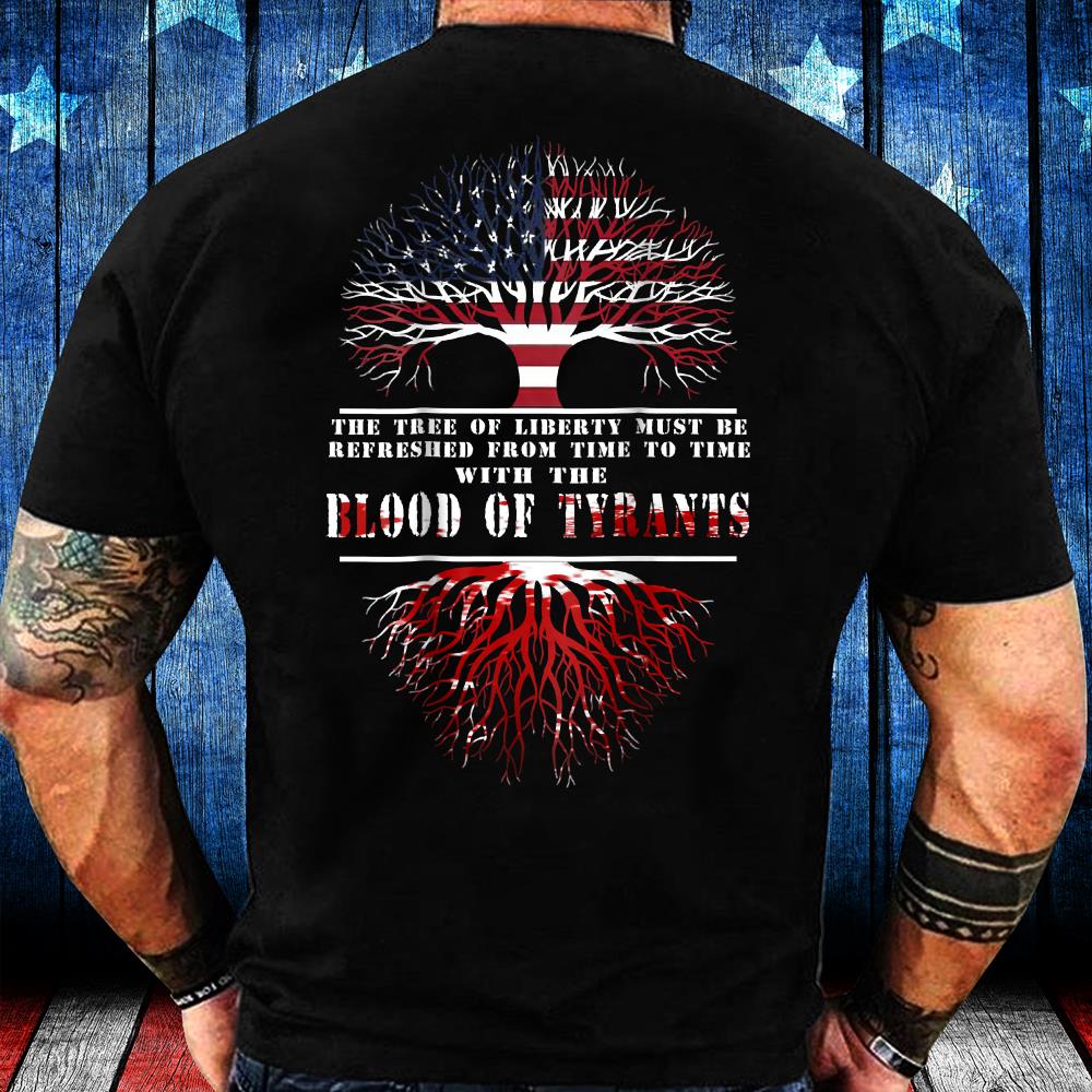 Blood of Tyrants Tee Veterans Gifts 2nd Amendment T-Shirt