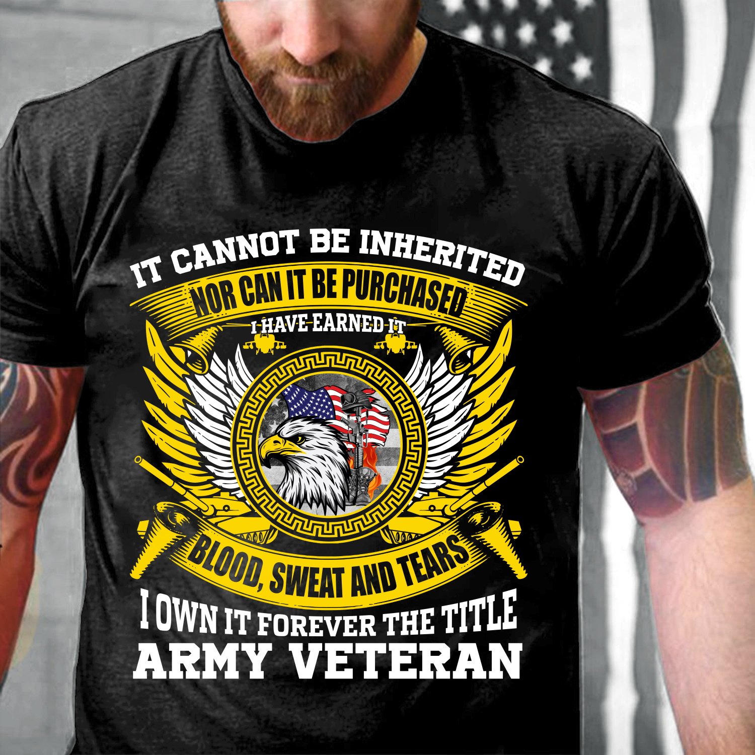 I Own It Forever The Title Army Veteran Eagle T-Shirt
