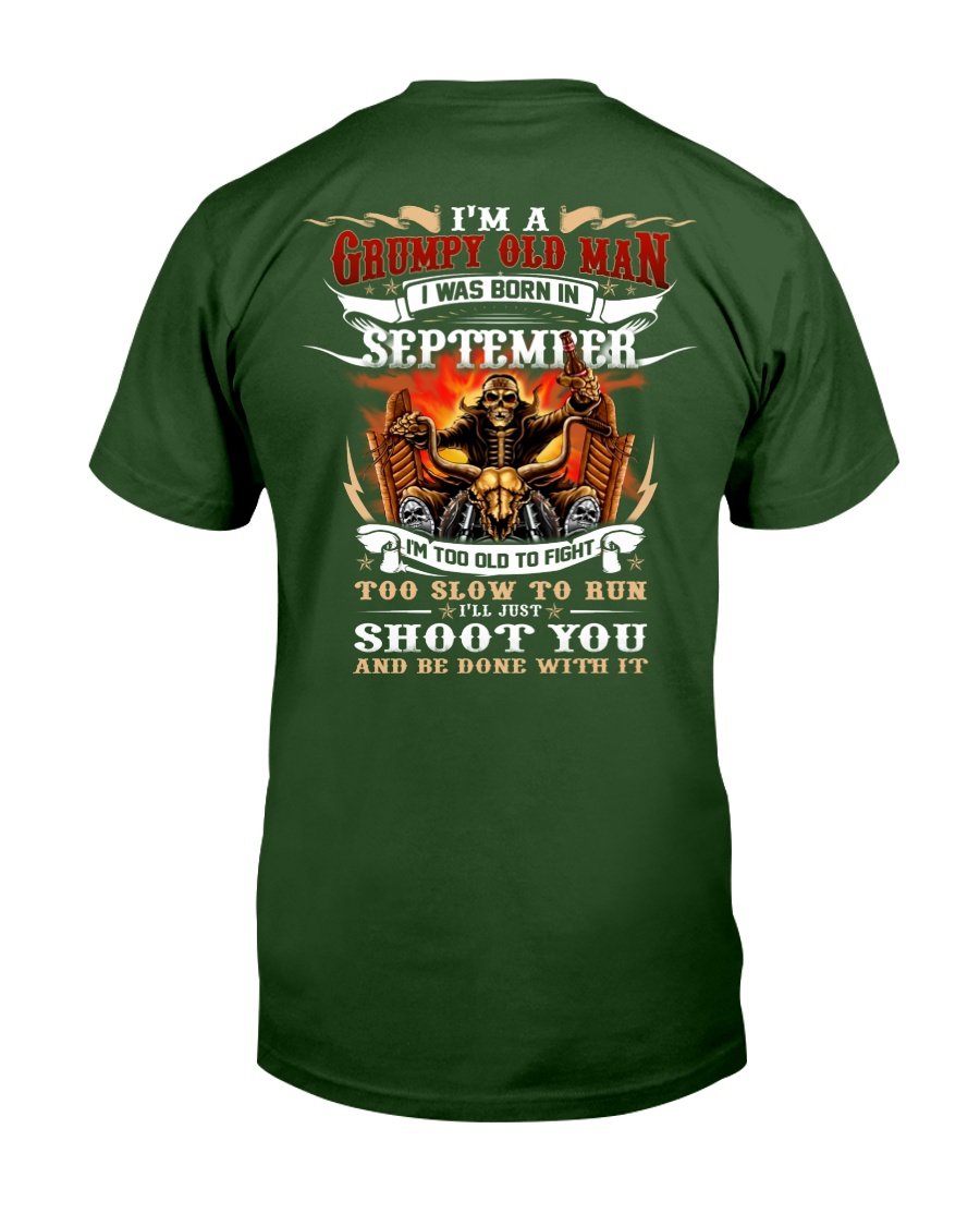 Veteran T-Shirt, Gift For Dad, Im A Grumpy Old Man I Was Born In September T-Shirt 4 » Cool Gifts for You - Mfamilygift Veteran T-Shirt, Gift For Dad, Im A Grumpy Old Man I Was Born In September T-Shirt 4