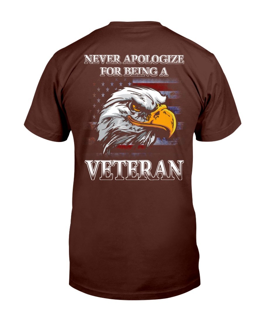 Never Apologize For Being A Veteran T-Shirt 4 » Cool Gifts for You - Mfamilygift Never Apologize For Being A Veteran T-Shirt 4