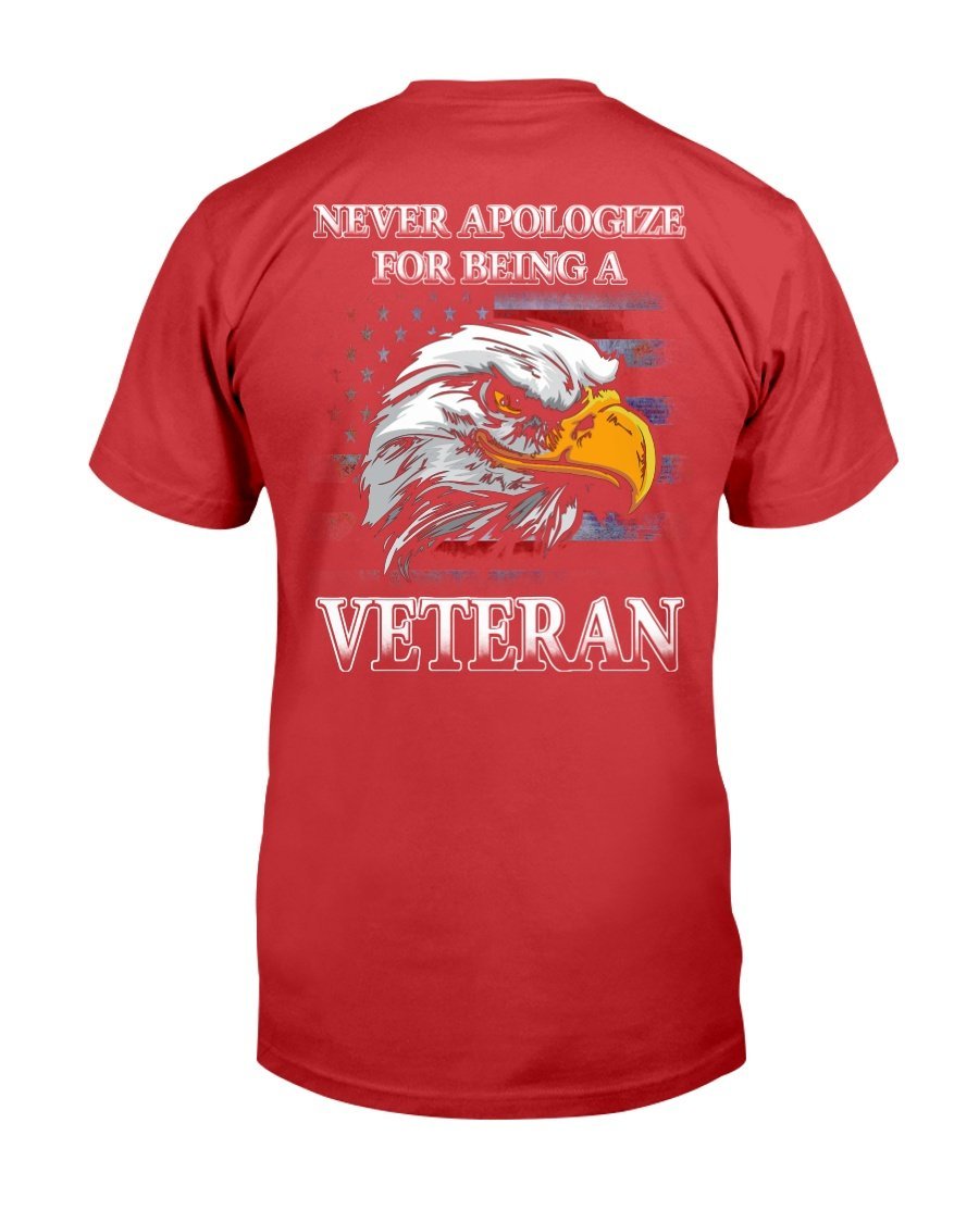 Never Apologize For Being A Veteran T-Shirt 6 » Cool Gifts for You - Mfamilygift Never Apologize For Being A Veteran T-Shirt 6