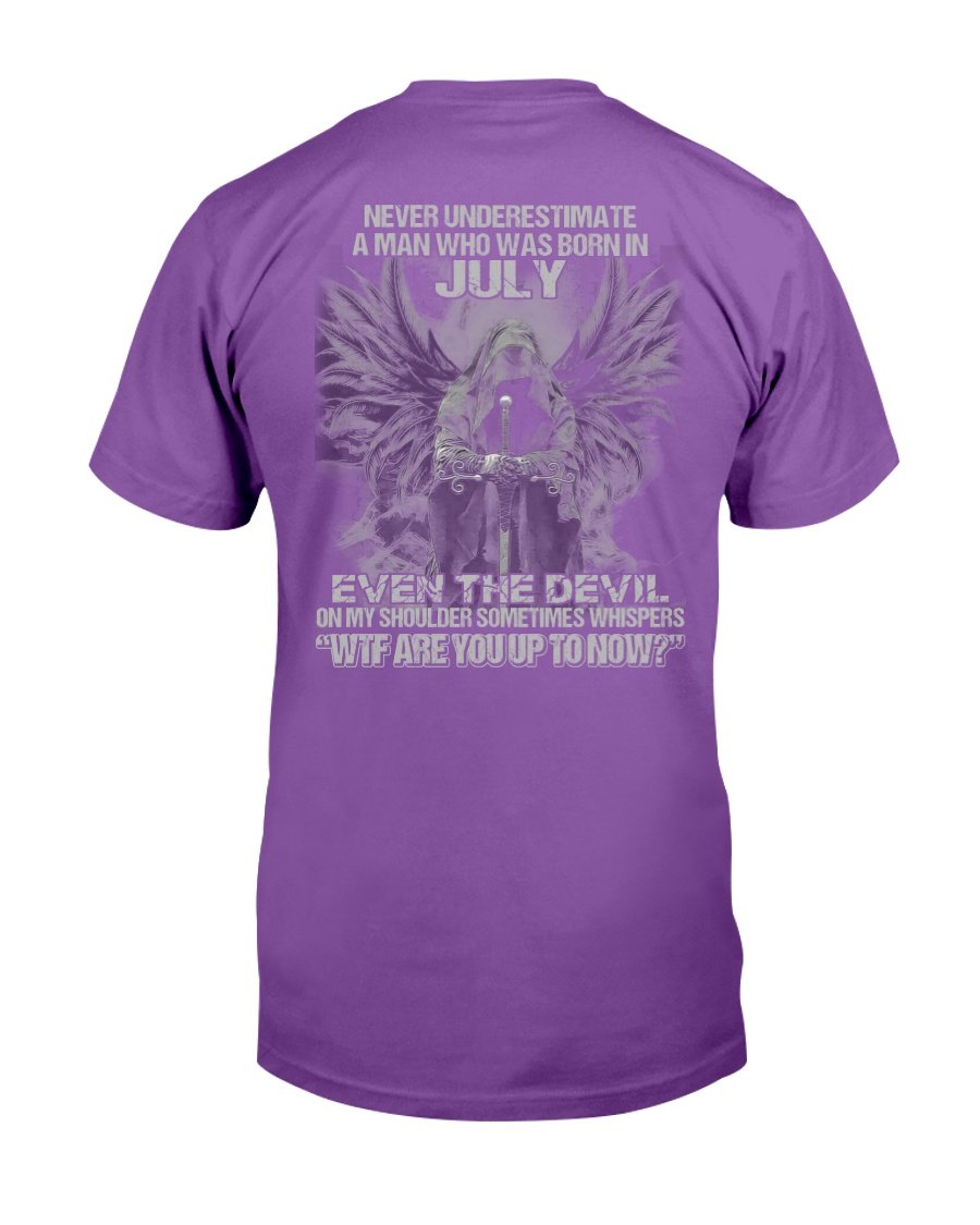 Never Underestimate A Man Who Was Born In July Even The Devil T-Shirt 6 » Cool Gifts for You - Mfamilygift Never Underestimate A Man Who Was Born In July Even The Devil T-Shirt 6