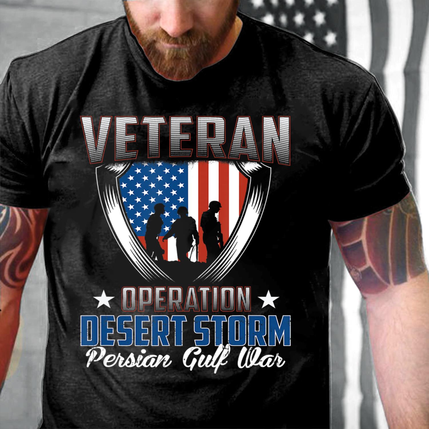 Veteran Operation Desert Storm Persian Gulf War T-Shirt Veteran Operation Desert Storm Persian Gulf War T-Shirt