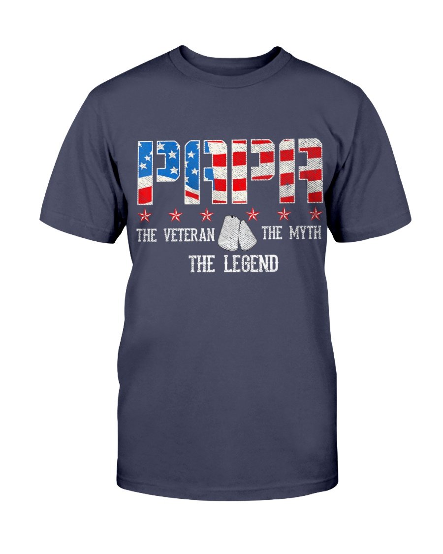 Papa The Veteran The Myth The Legend T-Shirt 1&nbsp;