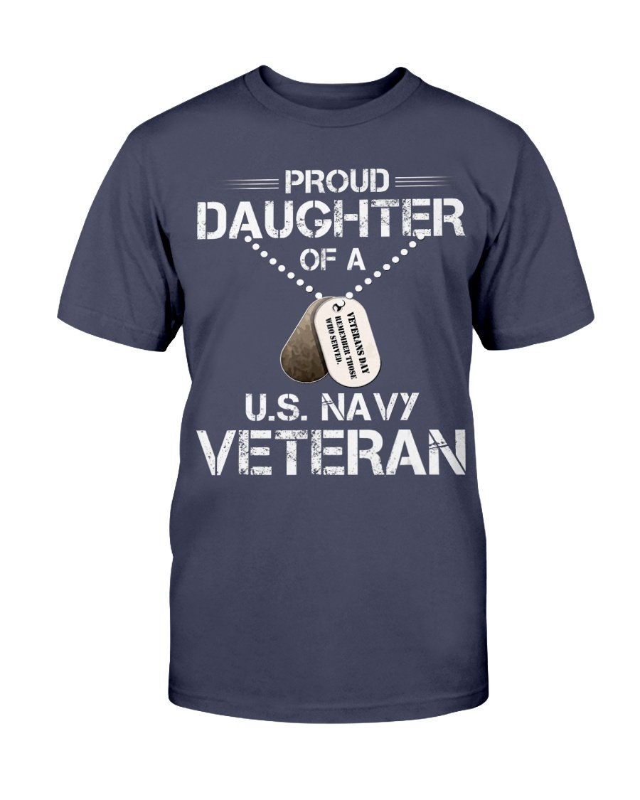 Proud Daughter Of A U.S. Navy Veteran T-Shirt 1&nbsp;