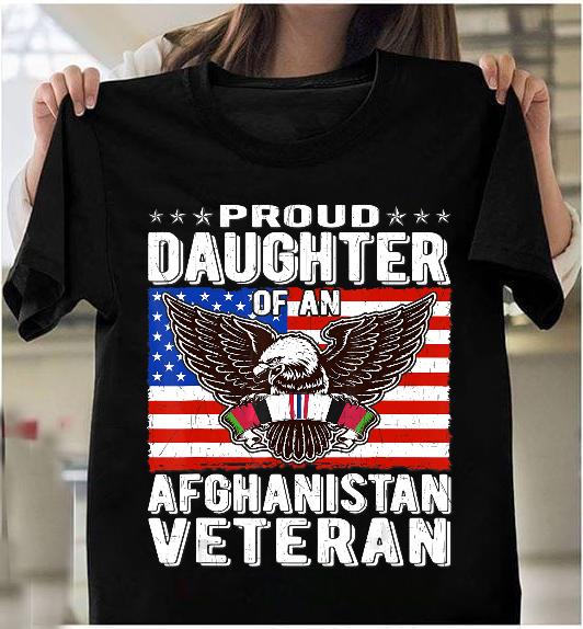 Proud Daughter Of An Afghanistan Veteran Patriotic Military T-Shirt
