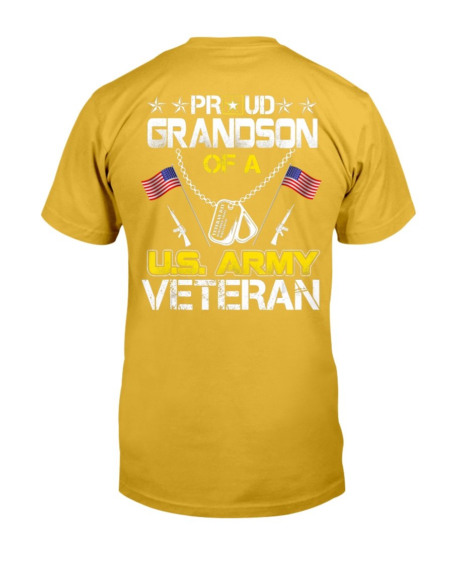 Proud Grandson Of A U.s. Army Veteran, Veterans Day T-Shirt 2 » Cool Gifts for You - Mfamilygift Proud Grandson Of A U.s. Army Veteran, Veterans Day T-Shirt 2