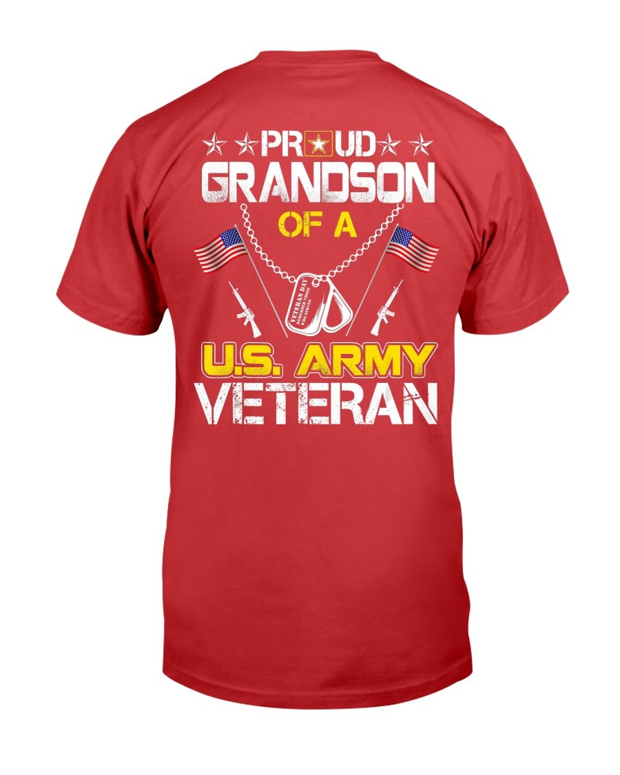 Proud Grandson Of A U.s. Army Veteran, Veterans Day T-Shirt 4 » Cool Gifts for You - Mfamilygift Proud Grandson Of A U.s. Army Veteran, Veterans Day T-Shirt 4