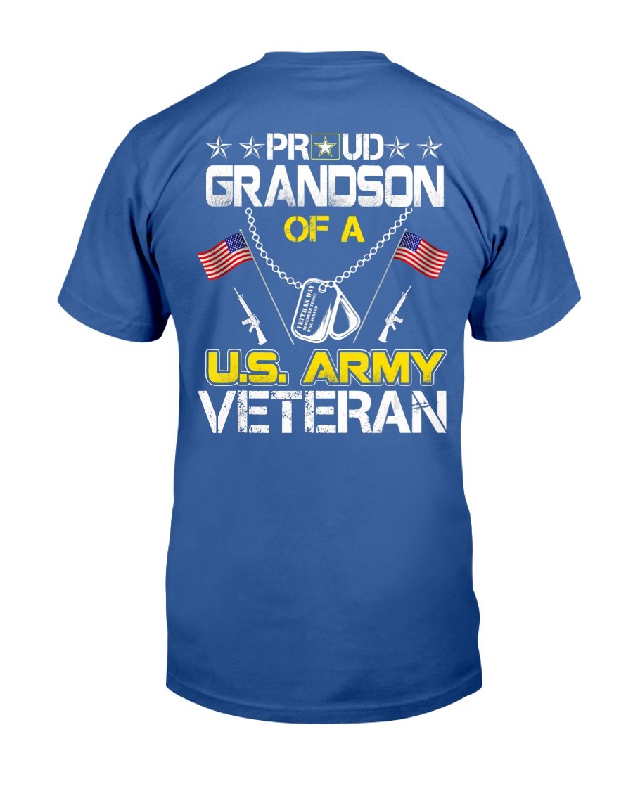 Proud Grandson Of A U.s. Army Veteran, Veterans Day T-Shirt 5 » Cool Gifts for You - Mfamilygift Proud Grandson Of A U.s. Army Veteran, Veterans Day T-Shirt 5
