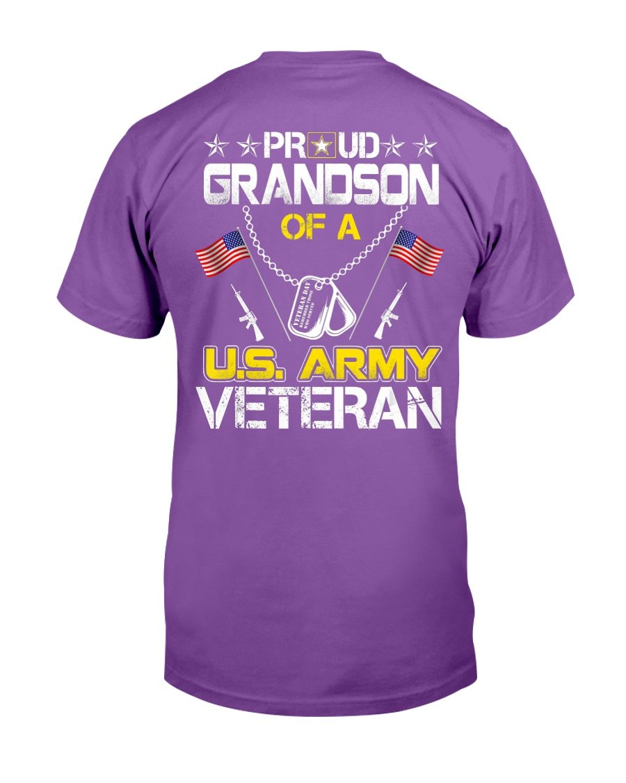 Proud Grandson Of A U.s. Army Veteran, Veterans Day T-Shirt 7 » Cool Gifts for You - Mfamilygift Proud Grandson Of A U.s. Army Veteran, Veterans Day T-Shirt 7