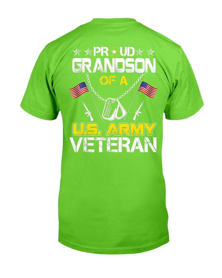 Proud Grandson Of A U.s. Army Veteran, Veterans Day T-Shirt 8 » Cool Gifts for You - Mfamilygift Proud Grandson Of A U.s. Army Veteran, Veterans Day T-Shirt 8