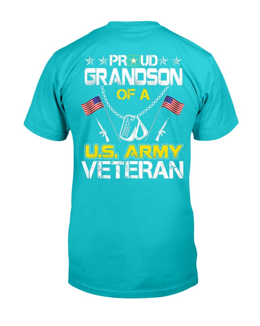 Proud Grandson Of A U.s. Army Veteran, Veterans Day T-Shirt 9 » Cool Gifts for You - Mfamilygift Proud Grandson Of A U.s. Army Veteran, Veterans Day T-Shirt 9