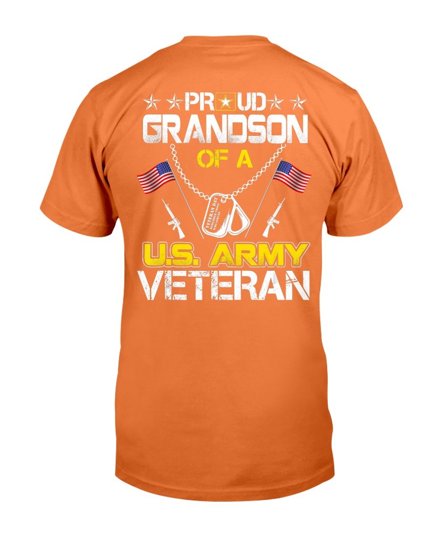 Proud Grandson Of A U.s. Army Veteran, Veterans Day T-Shirt 10 » Cool Gifts for You - Mfamilygift Proud Grandson Of A U.s. Army Veteran, Veterans Day T-Shirt 10