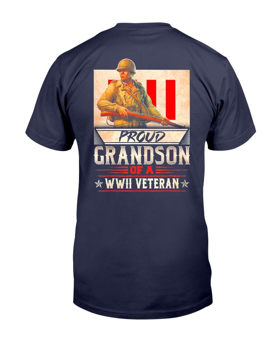 Proud Grandson Of A WWII Veteran T-Shirt 1&nbsp;