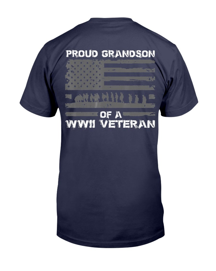 Proud Grandson Of A WWII Veteran T-Shirt 1&nbsp;