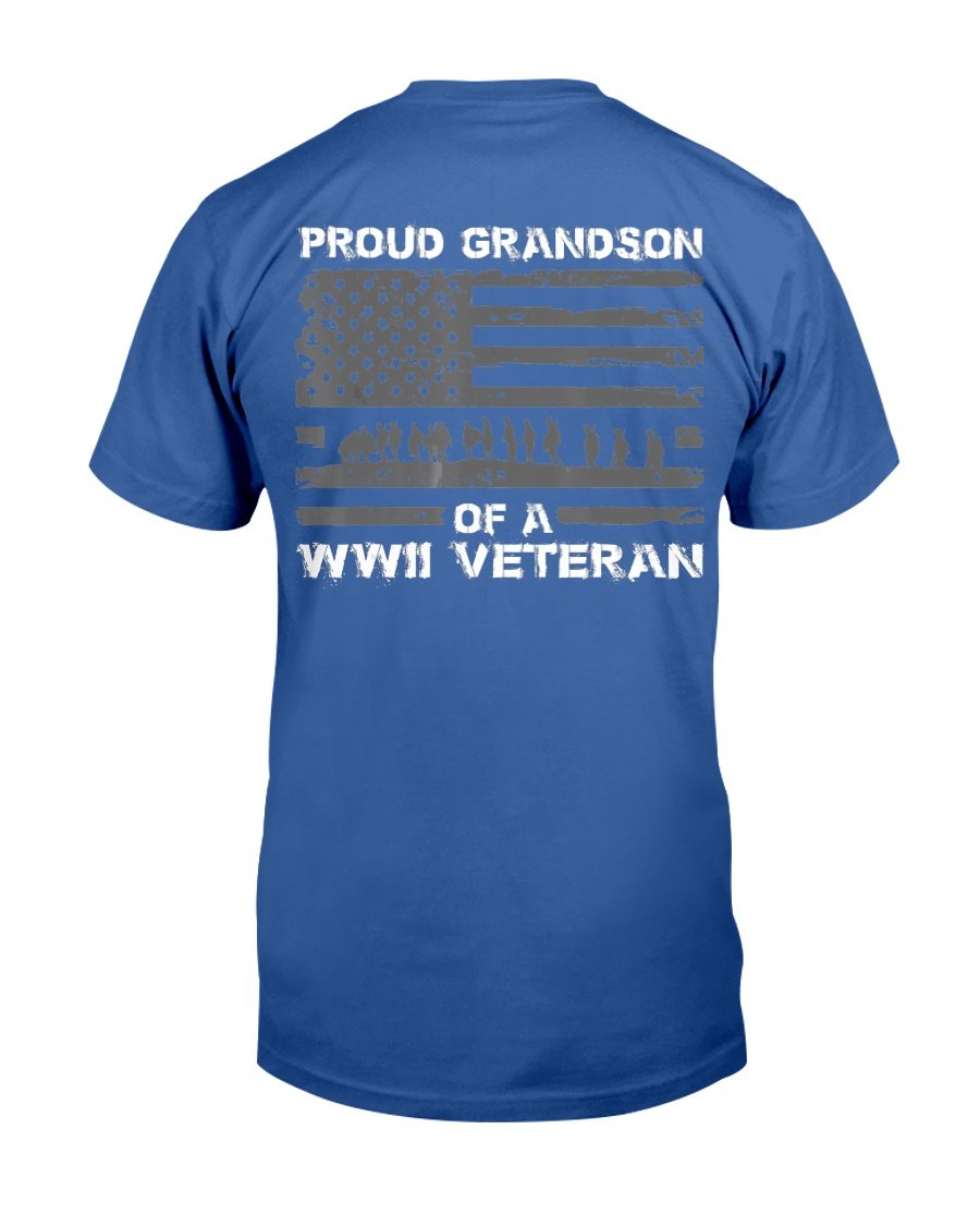 Proud Grandson Of A WWII Veteran T-Shirt 3 » Cool Gifts for You - Mfamilygift Proud Grandson Of A WWII Veteran T-Shirt 3