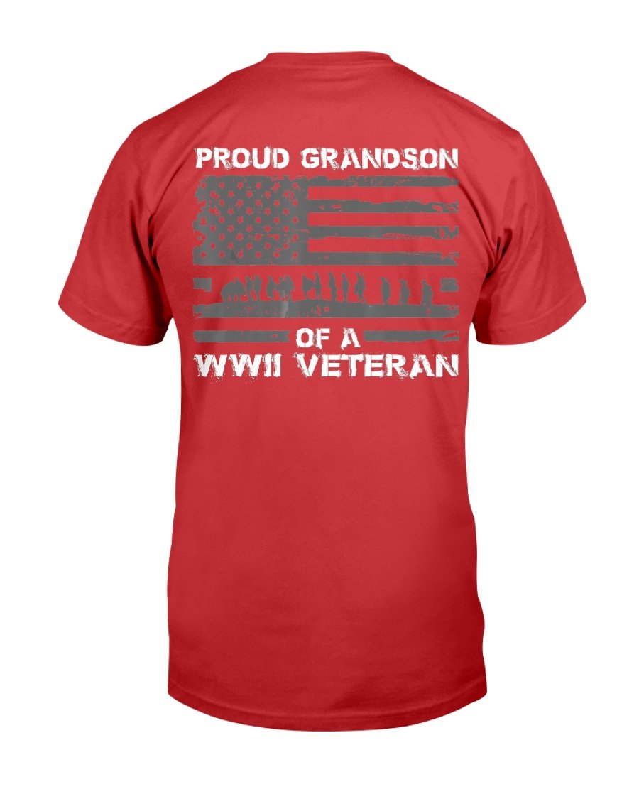 Proud Grandson Of A WWII Veteran T-Shirt 4 » Cool Gifts for You - Mfamilygift Proud Grandson Of A WWII Veteran T-Shirt 4