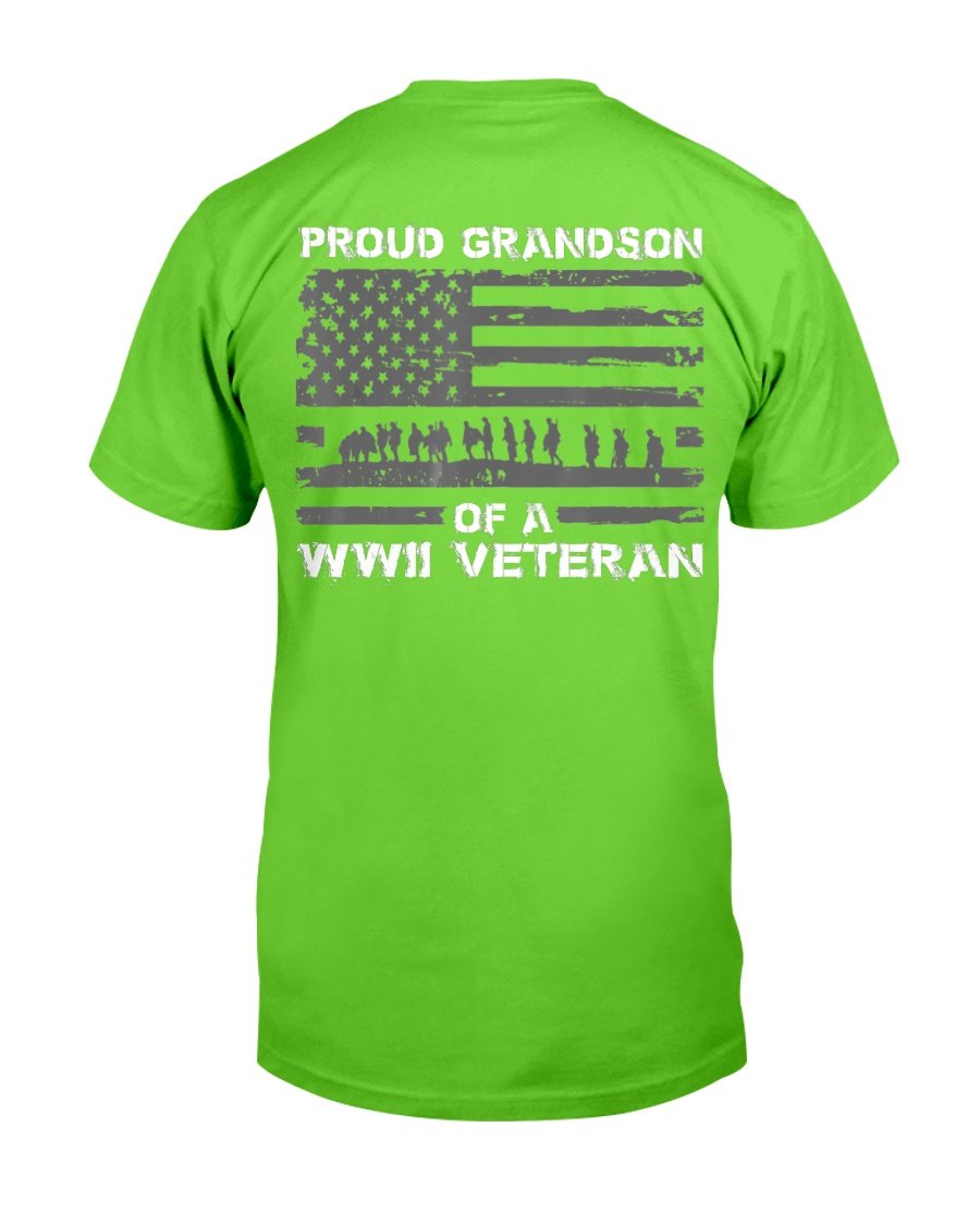 Proud Grandson Of A WWII Veteran T-Shirt 5 » Cool Gifts for You - Mfamilygift Proud Grandson Of A WWII Veteran T-Shirt 5