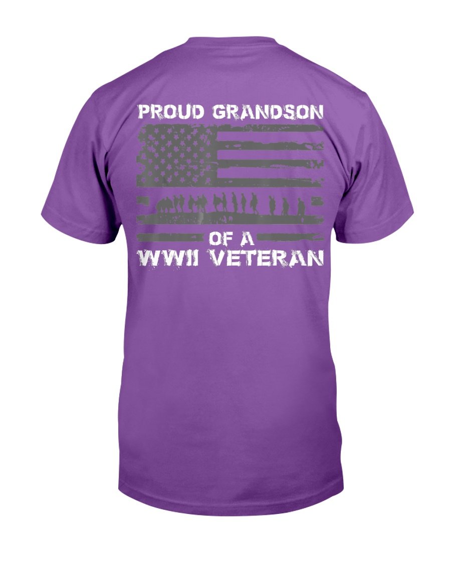 Proud Grandson Of A WWII Veteran T-Shirt 6 » Cool Gifts for You - Mfamilygift Proud Grandson Of A WWII Veteran T-Shirt 6