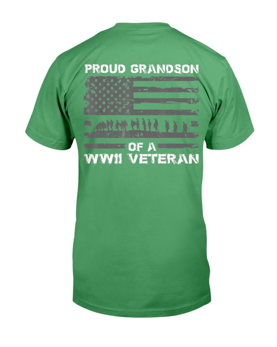 Proud Grandson Of A WWII Veteran T-Shirt 7 » Cool Gifts for You - Mfamilygift Proud Grandson Of A WWII Veteran T-Shirt 7