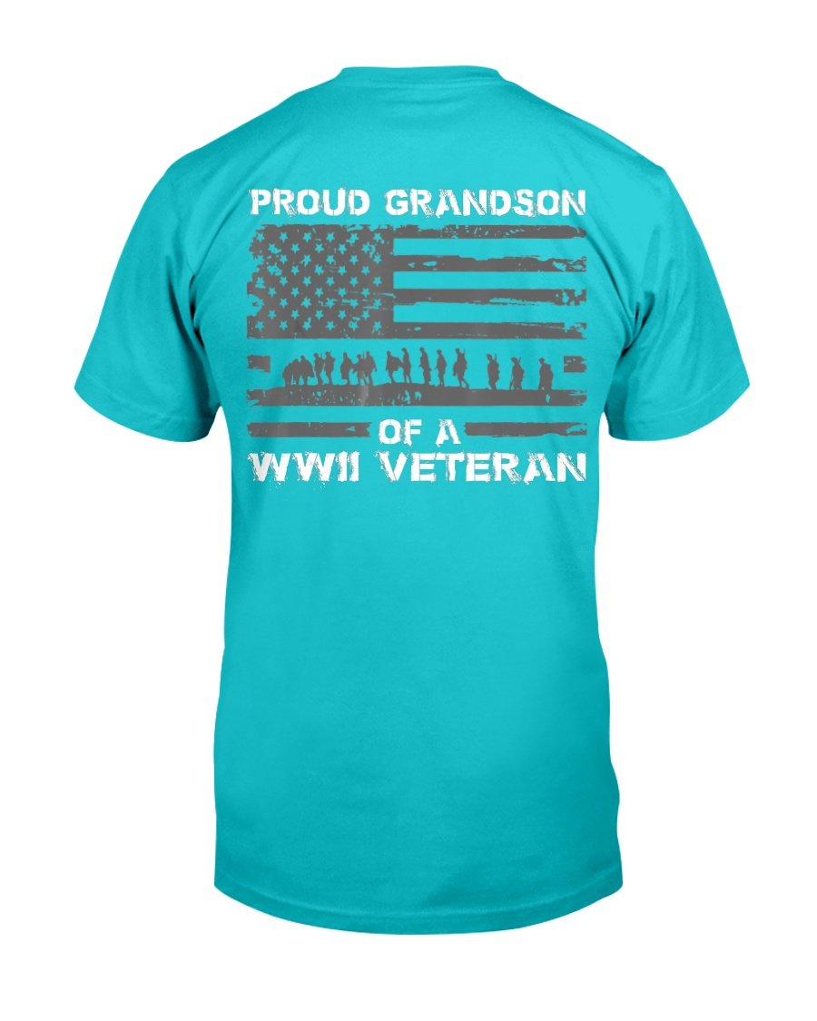 Proud Grandson Of A WWII Veteran T-Shirt 8 » Cool Gifts for You - Mfamilygift Proud Grandson Of A WWII Veteran T-Shirt 8