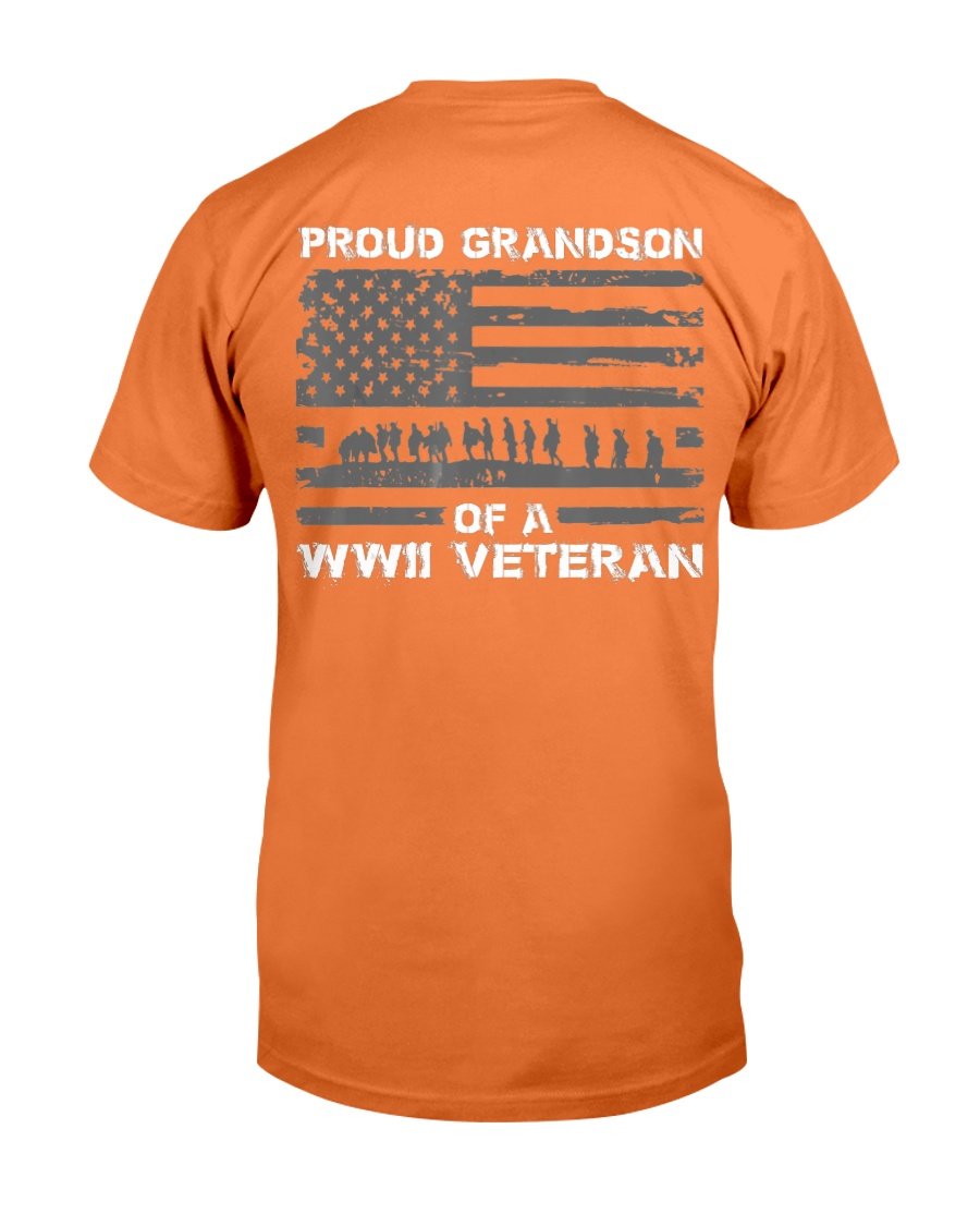 Proud Grandson Of A WWII Veteran T-Shirt 9 » Cool Gifts for You - Mfamilygift Proud Grandson Of A WWII Veteran T-Shirt 9