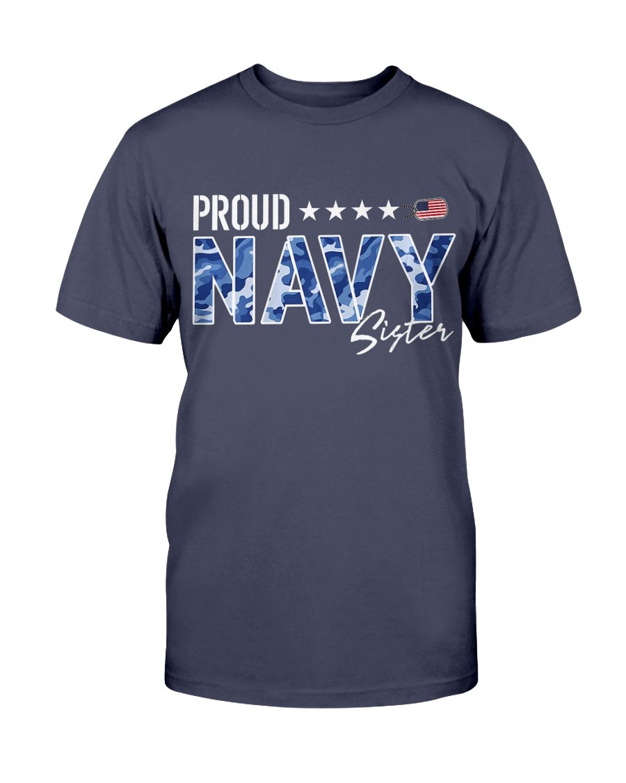 Proud Navy Sister For Sisters Of Sailors And Veterans T-Shirt 1&nbsp;
