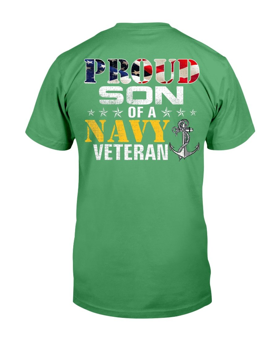 Proud Son Of A Navy Veteran American Flag Military T-Shirt 6 » Cool Gifts for You - Mfamilygift Proud Son Of A Navy Veteran American Flag Military T-Shirt 6