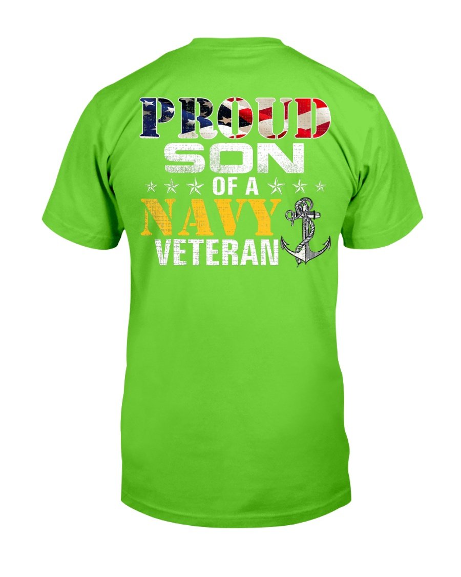 Proud Son Of A Navy Veteran American Flag Military T-Shirt 8 » Cool Gifts for You - Mfamilygift Proud Son Of A Navy Veteran American Flag Military T-Shirt 8