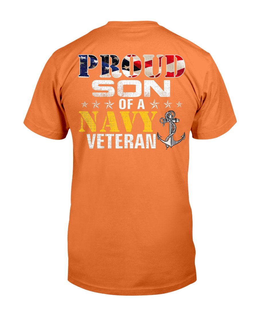 Proud Son Of A Navy Veteran American Flag Military T-Shirt 10 » Cool Gifts for You - Mfamilygift Proud Son Of A Navy Veteran American Flag Military T-Shirt 10