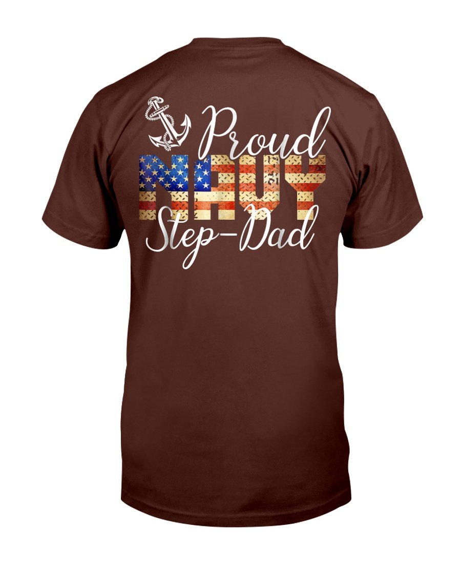 Proud Step-Dad Shirts Army Veterans Day T-Shirt 1&nbsp;