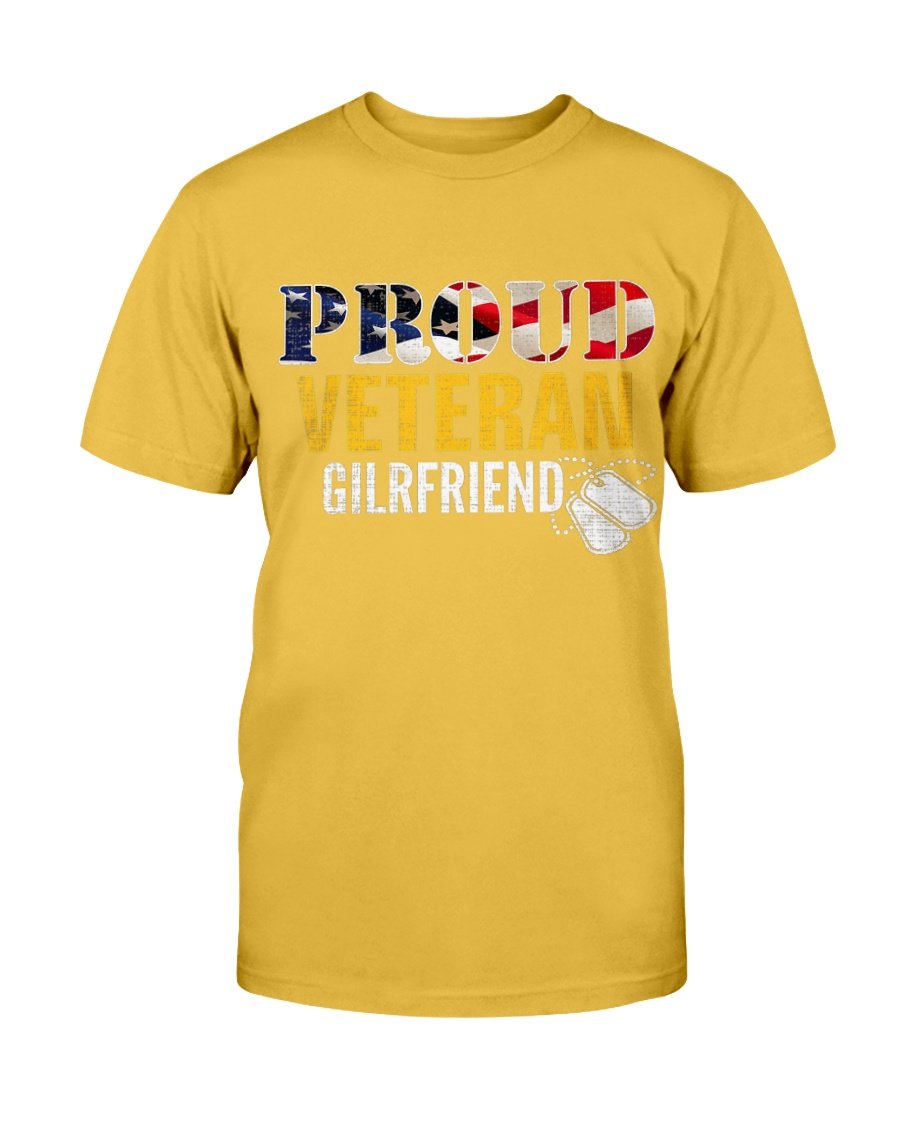 Proud Veteran Girlfriend With American Flag Military T-Shirt 2 » Cool Gifts for You - Mfamilygift Proud Veteran Girlfriend With American Flag Military T-Shirt 2