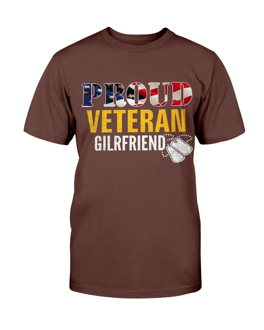 Proud Veteran Girlfriend With American Flag Military T-Shirt 3 » Cool Gifts for You - Mfamilygift Proud Veteran Girlfriend With American Flag Military T-Shirt 3