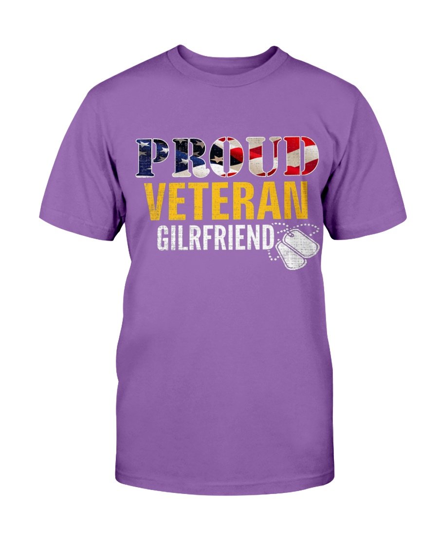 Proud Veteran Girlfriend With American Flag Military T-Shirt 4 » Cool Gifts for You - Mfamilygift Proud Veteran Girlfriend With American Flag Military T-Shirt 4