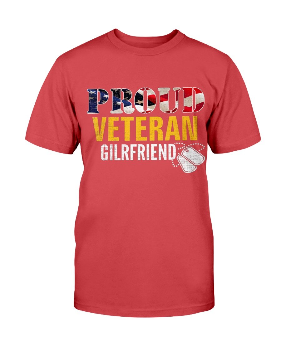 Proud Veteran Girlfriend With American Flag Military T-Shirt 6 » Cool Gifts for You - Mfamilygift Proud Veteran Girlfriend With American Flag Military T-Shirt 6