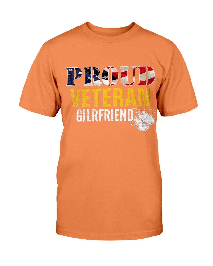 Proud Veteran Girlfriend With American Flag Military T-Shirt 10 » Cool Gifts for You - Mfamilygift Proud Veteran Girlfriend With American Flag Military T-Shirt 10