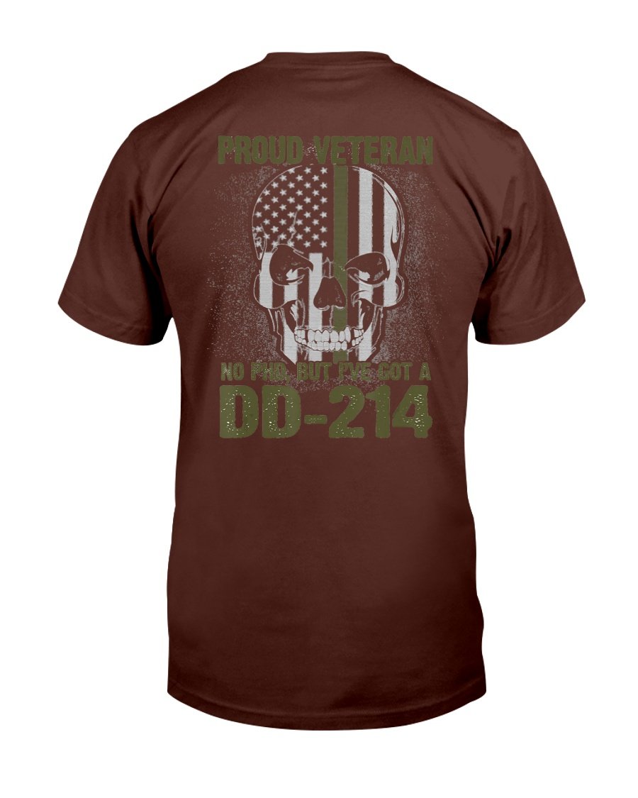 Proud Veteran Shirt No Ph.D. Got a DD-214 T-Shirt 3 » Cool Gifts for You - Mfamilygift Proud Veteran Shirt No Ph.D. Got a DD-214 T-Shirt 3