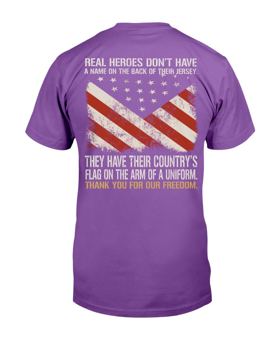 Real Heroes Dont Have A Name On The Back Of Their Jersey T-Shirt 4 » Cool Gifts for You - Mfamilygift Real Heroes Dont Have A Name On The Back Of Their Jersey T-Shirt 4