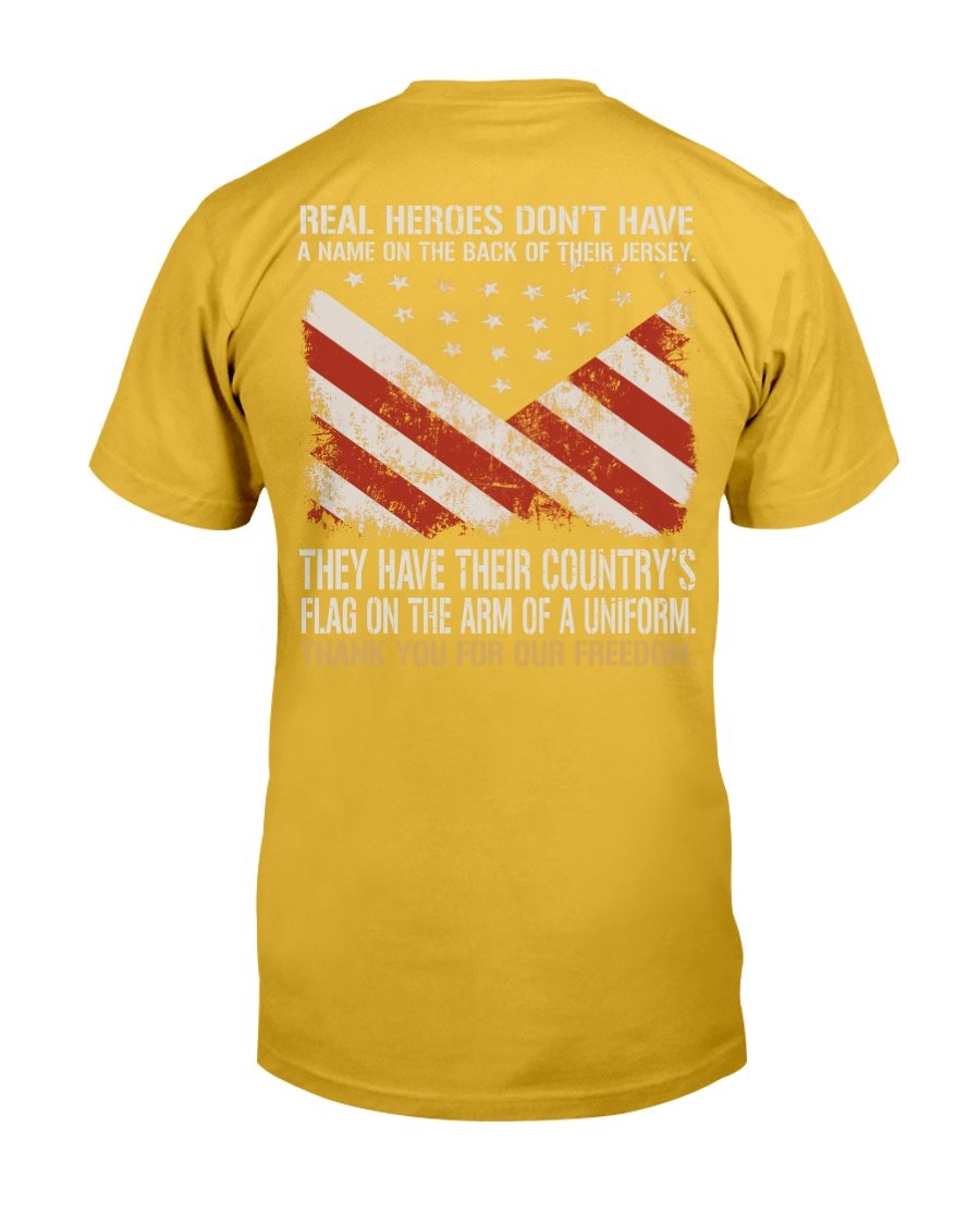 Real Heroes Dont Have A Name On The Back Of Their Jersey T-Shirt 6 » Cool Gifts for You - Mfamilygift Real Heroes Dont Have A Name On The Back Of Their Jersey T-Shirt 6