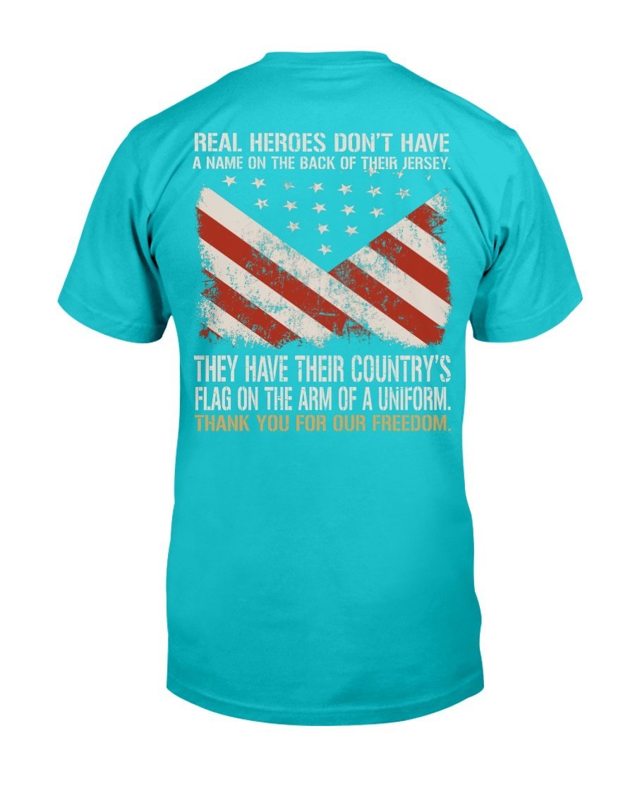 Real Heroes Dont Have A Name On The Back Of Their Jersey T-Shirt 7 » Cool Gifts for You - Mfamilygift Real Heroes Dont Have A Name On The Back Of Their Jersey T-Shirt 7