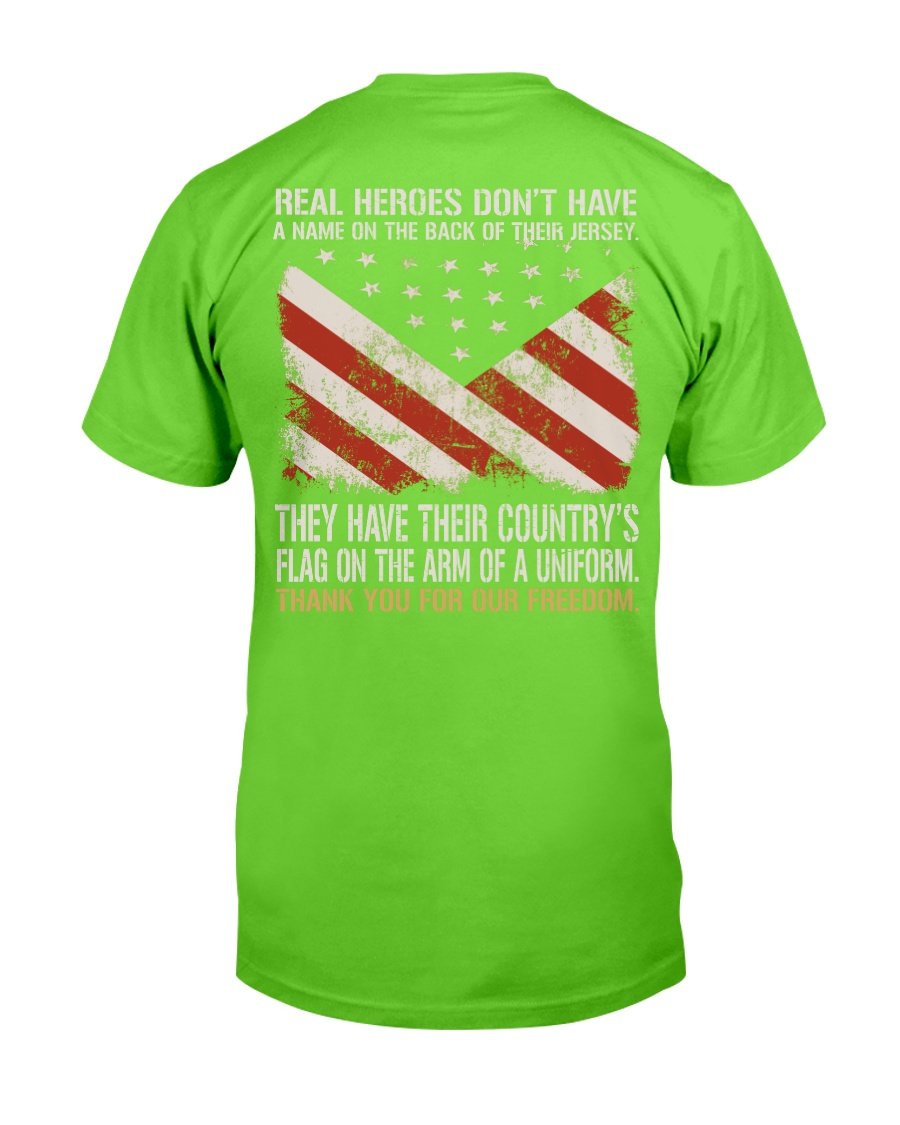 Real Heroes Dont Have A Name On The Back Of Their Jersey T-Shirt 8 » Cool Gifts for You - Mfamilygift Real Heroes Dont Have A Name On The Back Of Their Jersey T-Shirt 8
