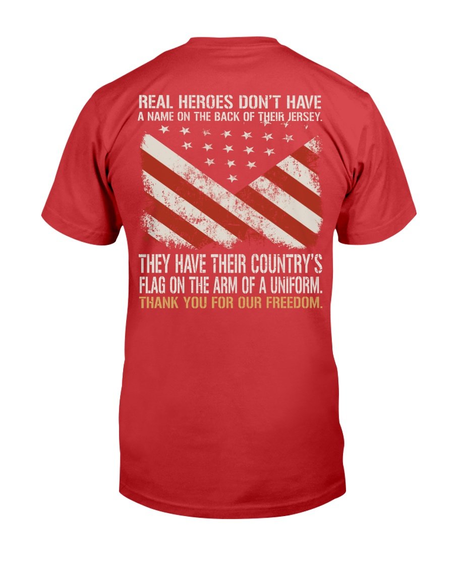 Real Heroes Dont Have A Name On The Back Of Their Jersey T-Shirt 9 » Cool Gifts for You - Mfamilygift Real Heroes Dont Have A Name On The Back Of Their Jersey T-Shirt 9