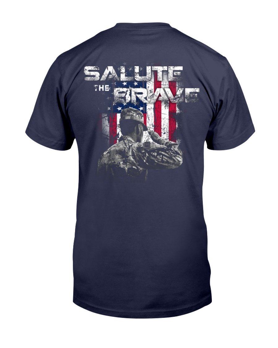 Veterans Shirt Salute The Brave T-Shirt 1&nbsp;