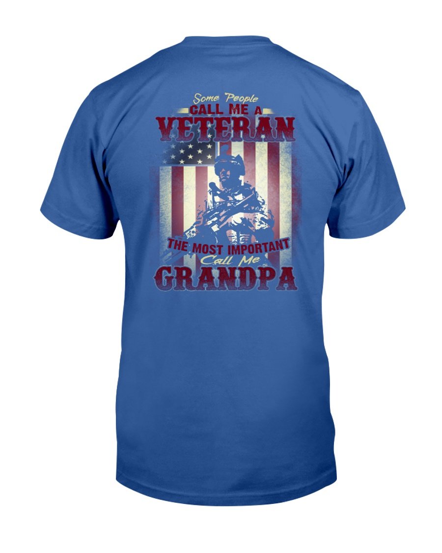 Some People Call Me A Veteran The Most Important Call Me Grandpa T-Shirt 4 » Cool Gifts for You - Mfamilygift Some People Call Me A Veteran The Most Important Call Me Grandpa T-Shirt 4