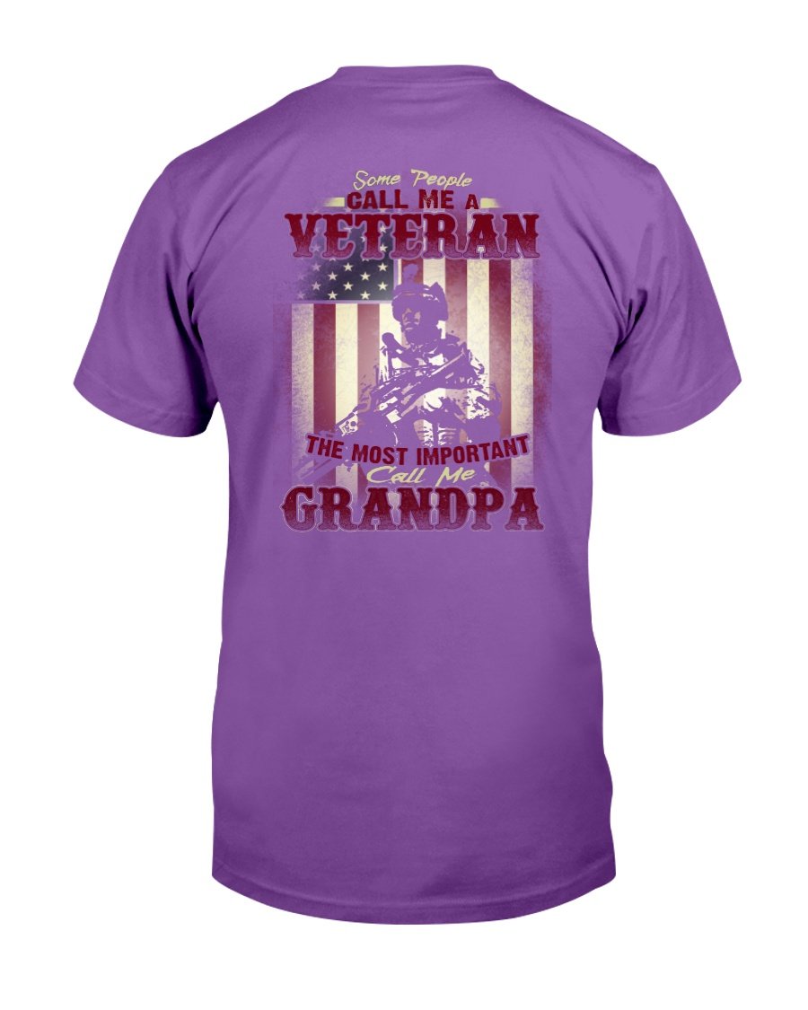 Some People Call Me A Veteran The Most Important Call Me Grandpa T-Shirt 5 » Cool Gifts for You - Mfamilygift Some People Call Me A Veteran The Most Important Call Me Grandpa T-Shirt 5