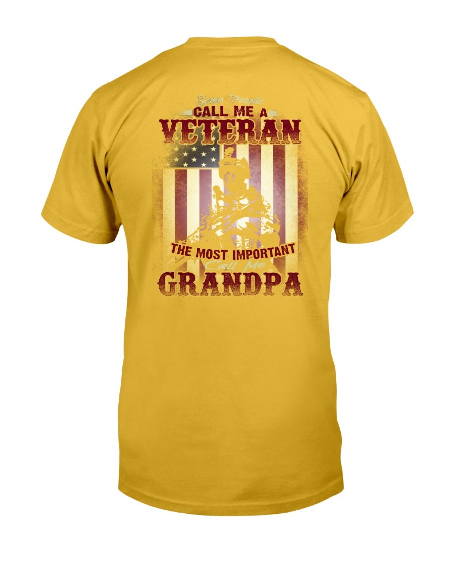 Some People Call Me A Veteran The Most Important Call Me Grandpa T-Shirt 6 » Cool Gifts for You - Mfamilygift Some People Call Me A Veteran The Most Important Call Me Grandpa T-Shirt 6
